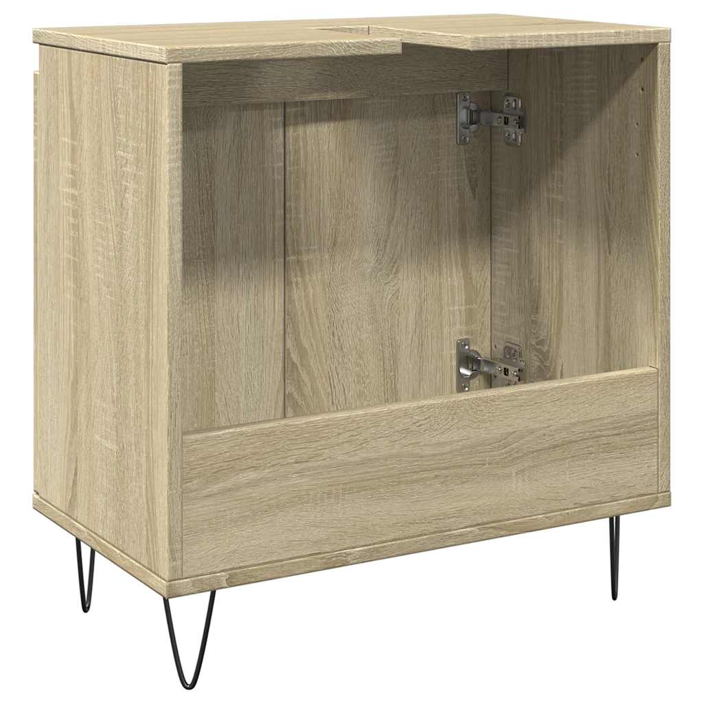 Badezimmerschrank Sonoma Eiche 58x33x60 cm