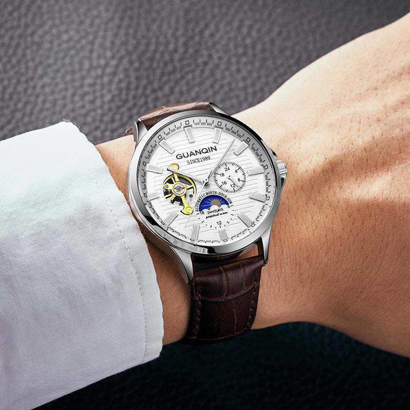 Männer-Skelett-Uhr mit mechanischem Zeiger – Bild 7 | LuxeStyle