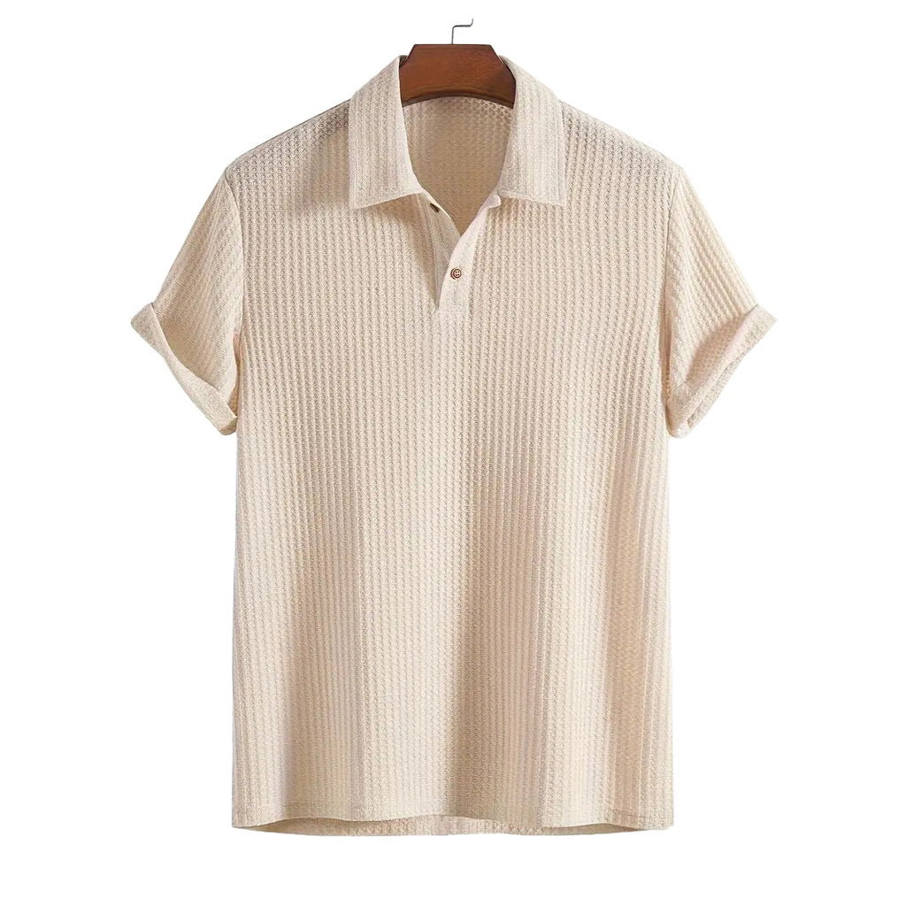 Herren Hemd Kurzarm Strick Raute – Bild 10 | LuxeStyle