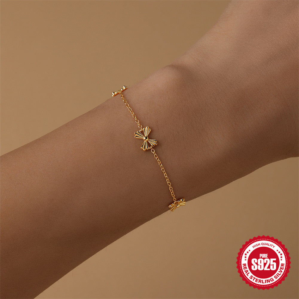 S925 Sterling Silber Armband mit Schleife – Bild 1 | LuxeStyle