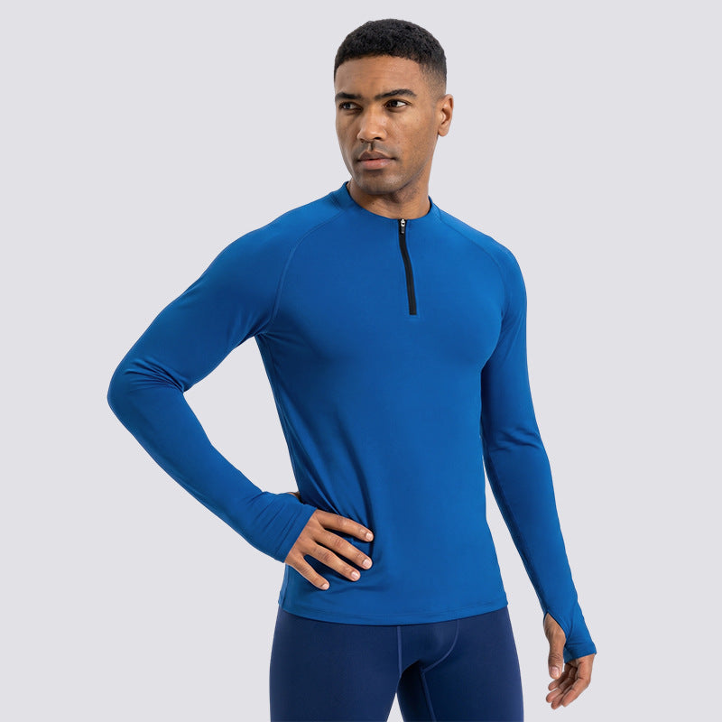 Herren Sportshirt Langarm mit Halbreissverschluss – Bild 5 | LuxeStyle