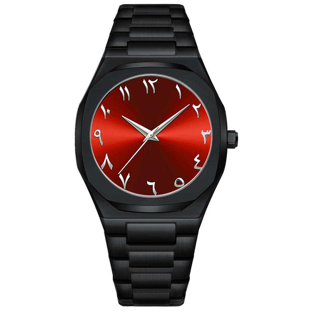 Wasserdichte Herrenuhr mit arabischem Zifferblatt