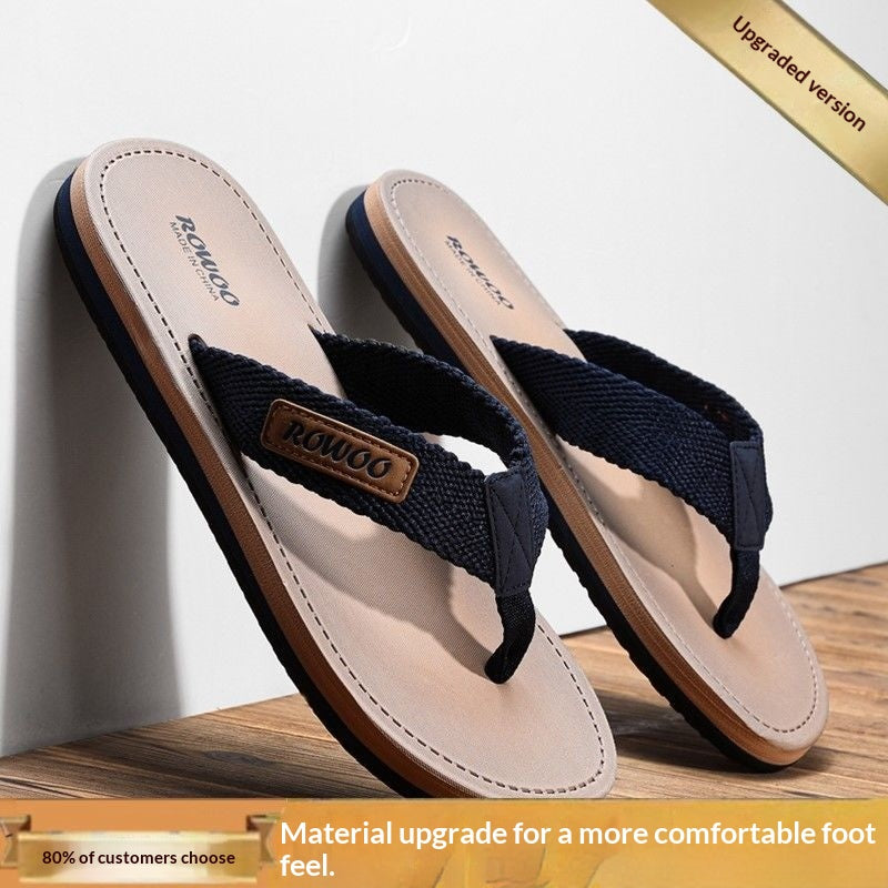 Herren-Strandsandalen mit Stoffriemen