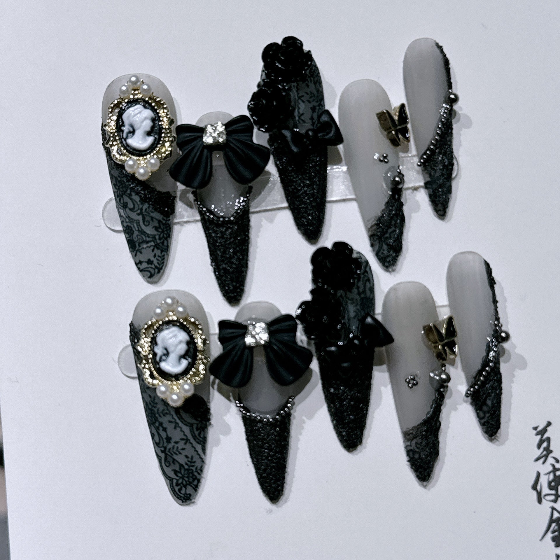 Barocke Beauty-Kamee Nagelsticker