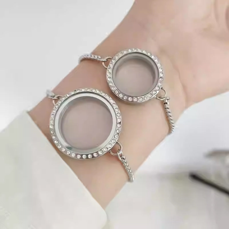 Armband mit doppelter Glasfassung – Bild 11 | LuxeStyle