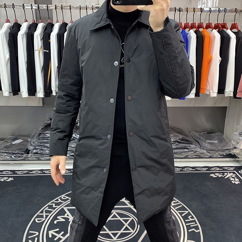 Herren Slim-fit Mittel Reversjacke