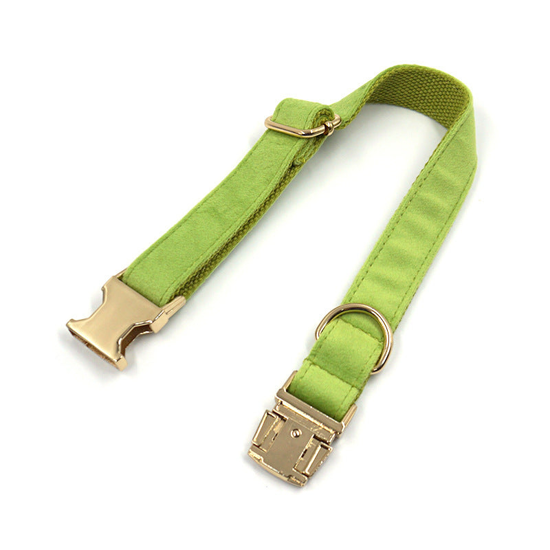 Grüner Stoff-Halsband – Bild 1 | LuxeStyle