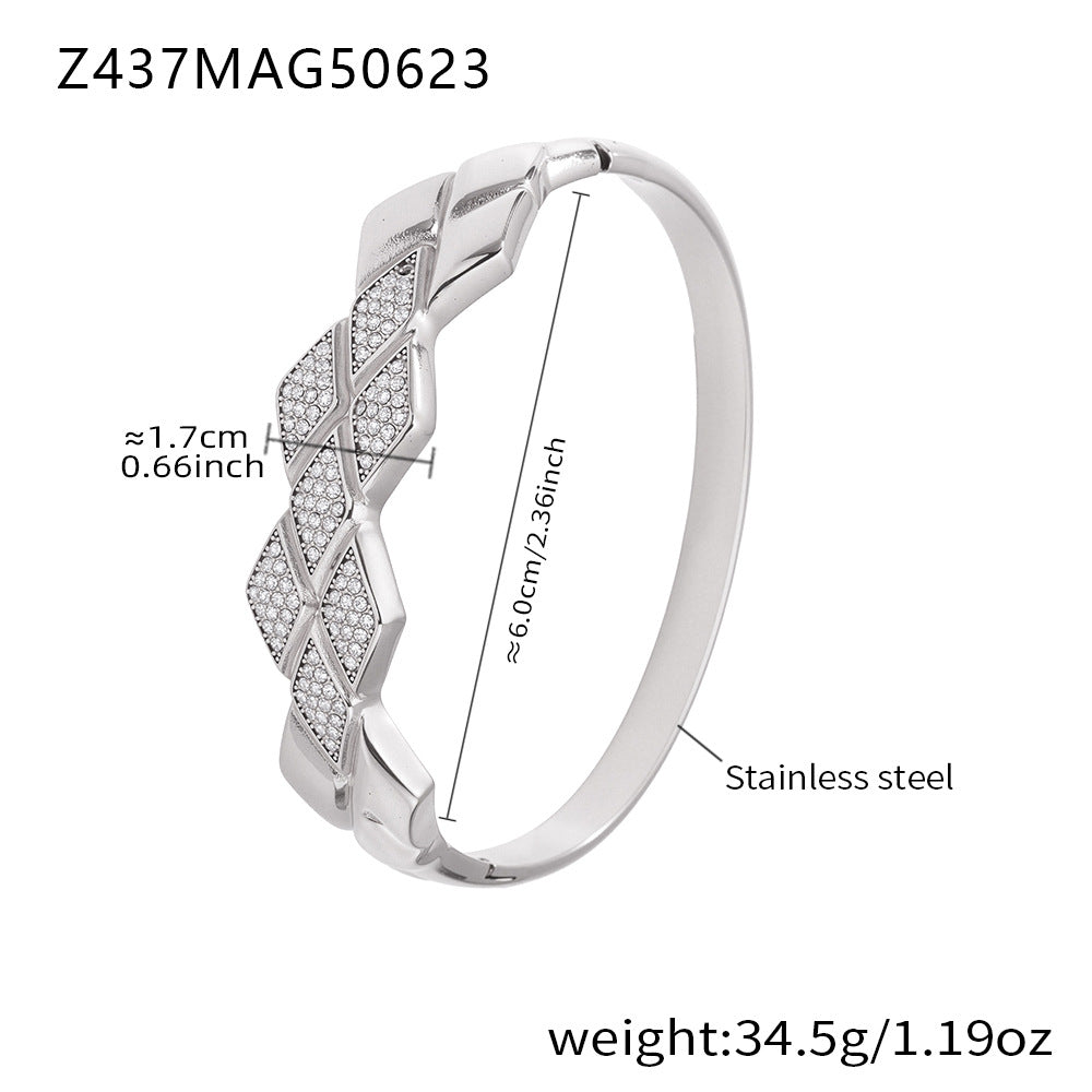 Zirkonarmband aus Edelstahl – Bild 6 | LuxeStyle