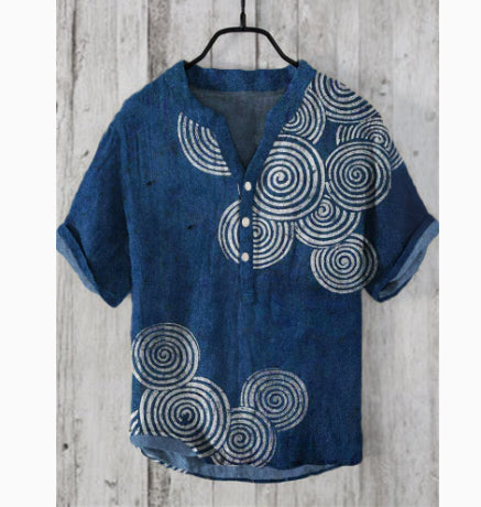 Kurzarm-Shirt aus Leinenmischung – Bild 4 | LuxeStyle