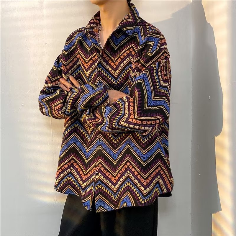 Retro Langarmhemd im Ethno-Stil – Bild 7 | LuxeStyle
