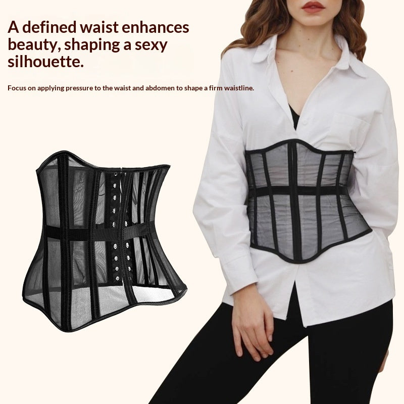 Atmungsaktiver Taillengürtel mit Fischgrät-Shapewear