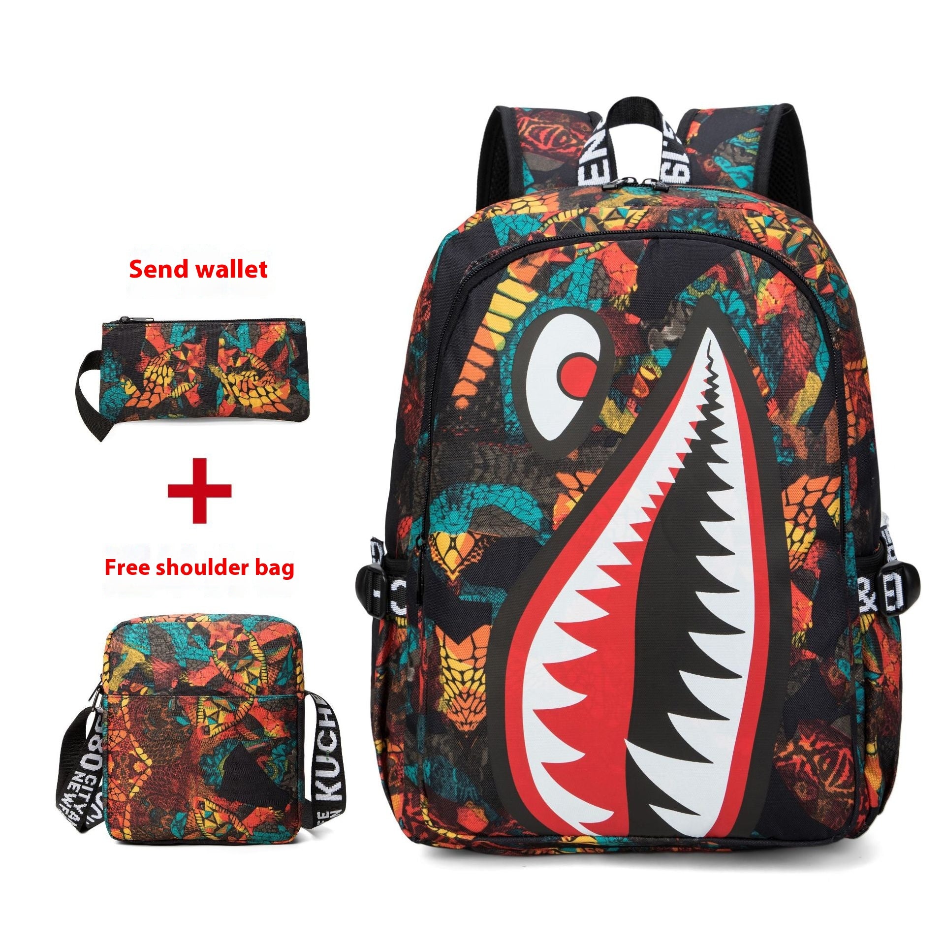 Leichter Rucksack mit personalisiertem Muster