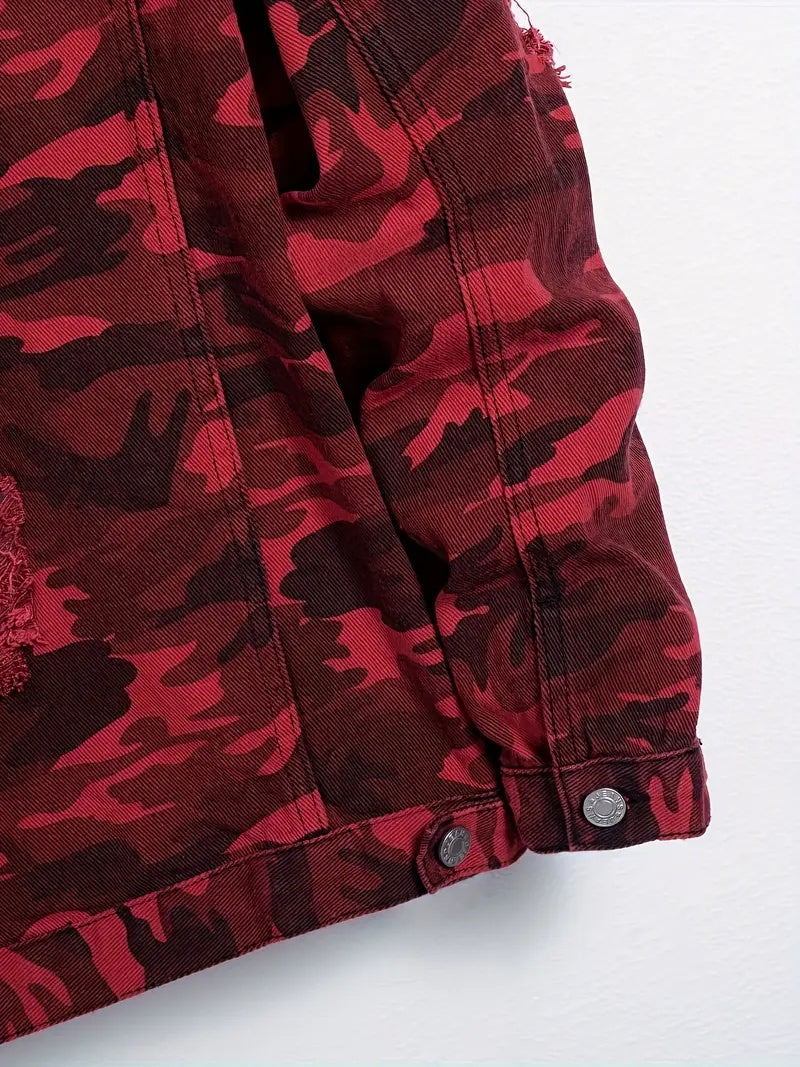 Lockere Jeansjacke im Korea-Stil für Herren – Y033S