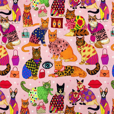 Katzen-Stoff für Patchwork und DIY – Bild 4 | LuxeStyle