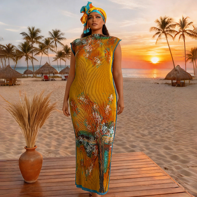 Seidenkleid mit Sonnenschutz-Schal, 2-teiliges Set – Bild 11 | LuxeStyle