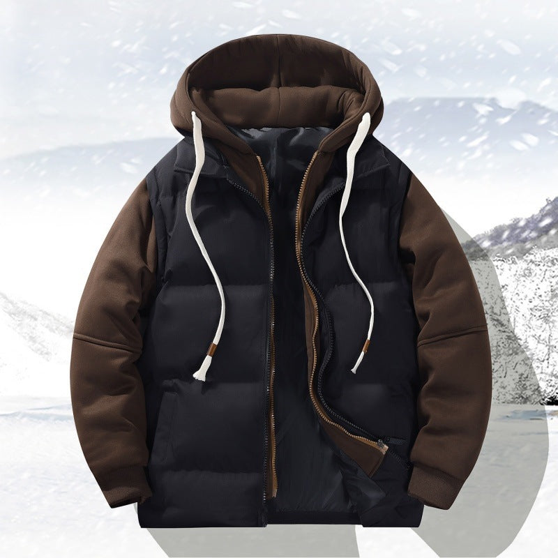 Gefütterte Jacke mit Kapuze für Herren – Bild 10 | LuxeStyle