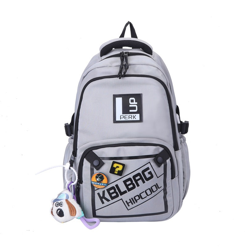 Grosses Nylon-Rucksack für Schule | LuxeStyle
