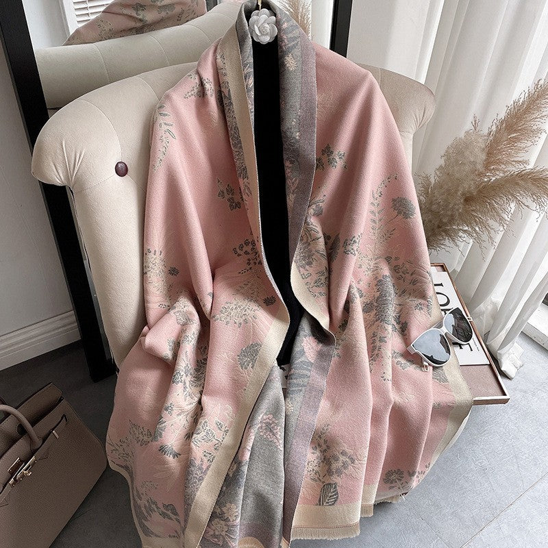 Floral-Tassel-Schal aus Baumwolle – Bild 6 | LuxeStyle