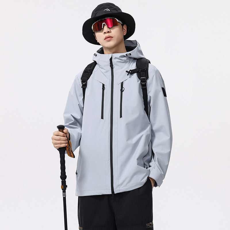 Wind- & wasserdichte Outdoor-Jacke, Herren