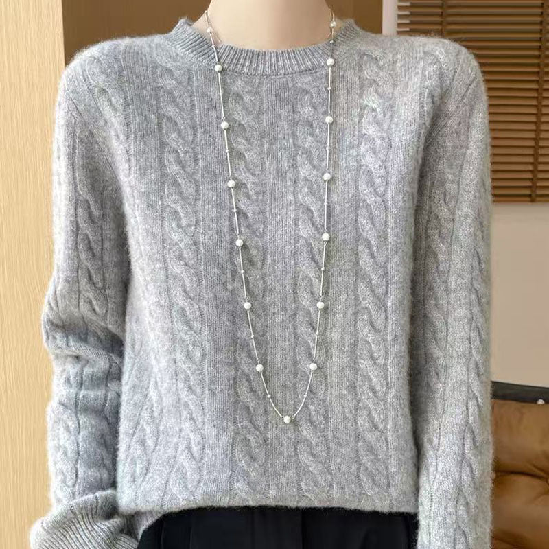 Weiches Kabelpullover