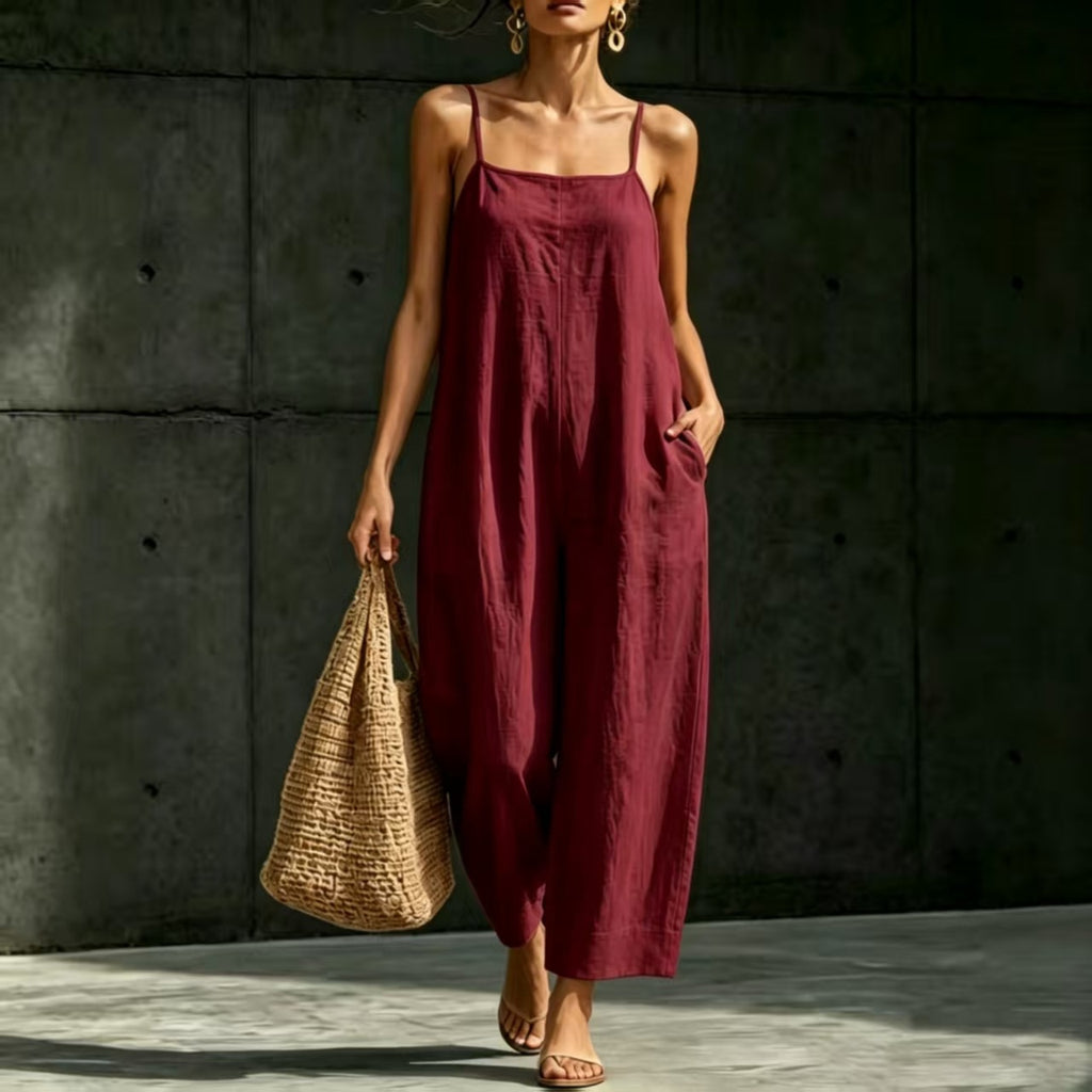 Eleganter ärmelloser Jumpsuit mit Trägern
