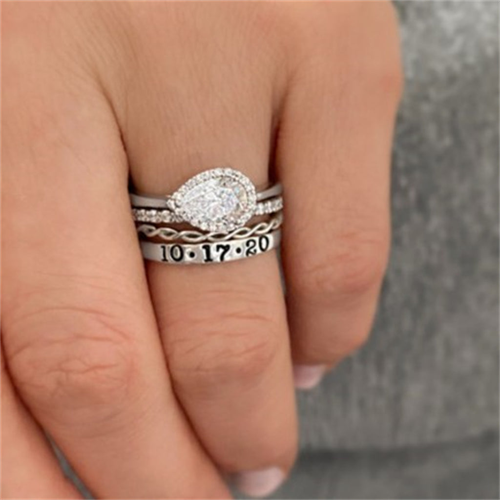 Faltbarer Diamant-Kombinationsring – Bild 1 | LuxeStyle