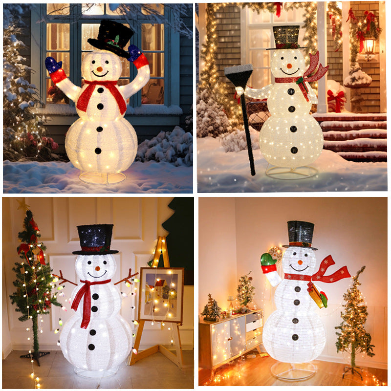 Faltbare Schneemann-Lichterkette 1,2 m – Bild 4 | LuxeStyle
