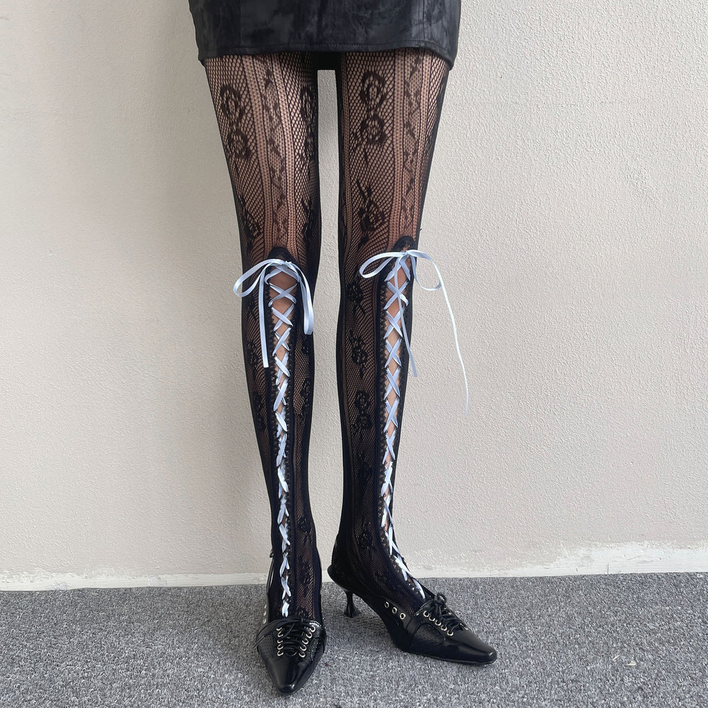 Strap Lace Sexy Pantyhose For Women