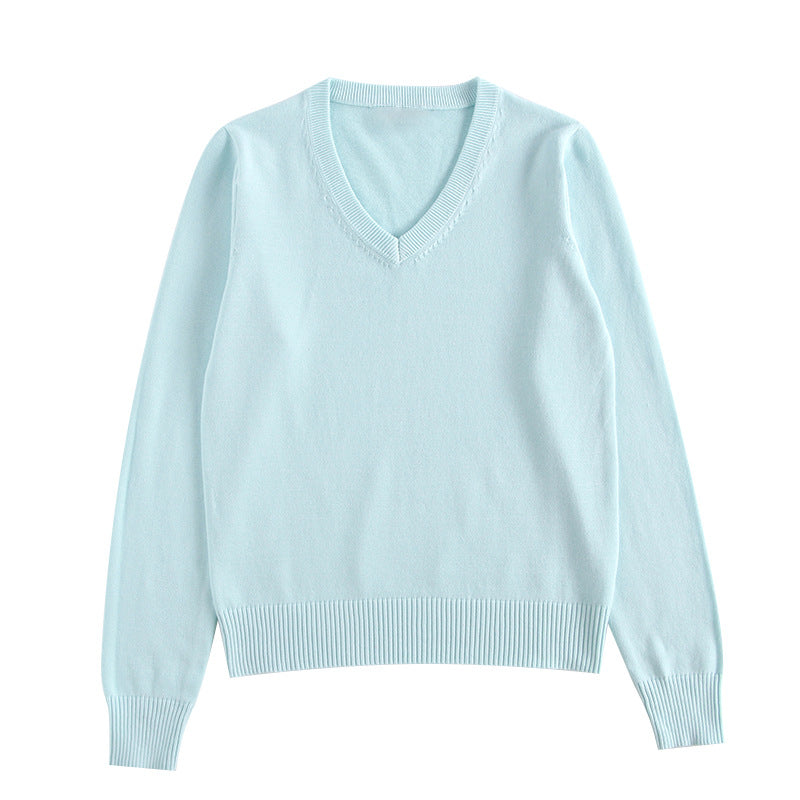 Langarm Stricktop aus Baumwolle