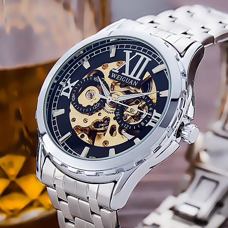 Mechanische Herrenuhr, wasserdicht, leuchtend | LuxeStyle