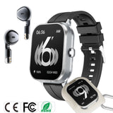 Farbe: Silber Silikon Armband Set