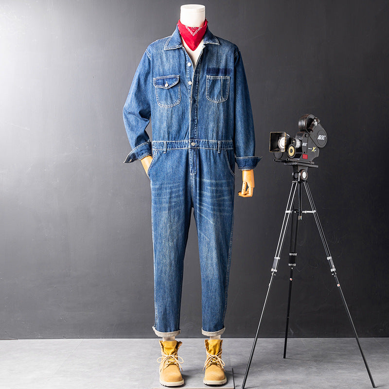 Retro-Denim-Overall für Herren – Bild 1 | LuxeStyle
