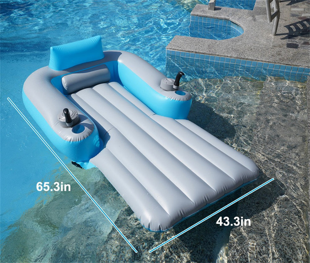 Aufblasbare Schwimmplattform mit Motor