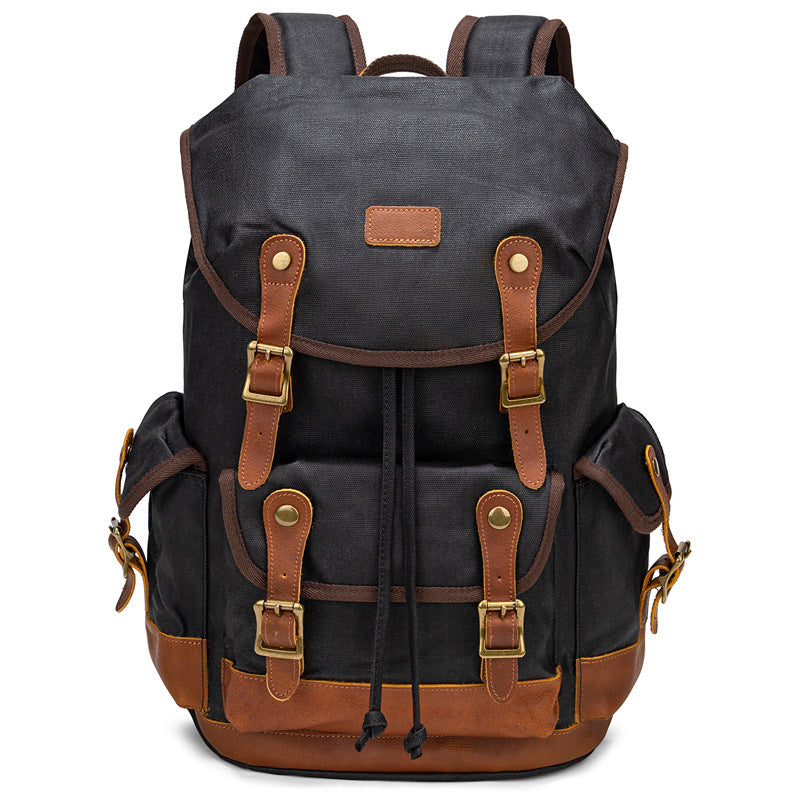Vintage Canvas Rucksack – wasserdicht, 20-35L