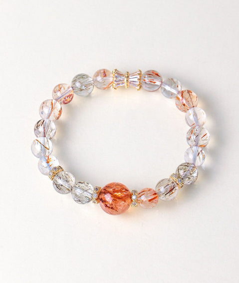 Armband mit Super Seven Kristallperlen | LuxeStyle