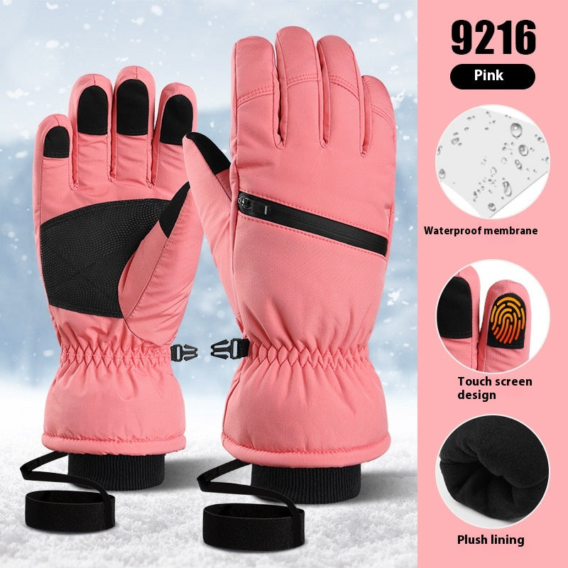 Warme Touchscreen-Handschuhe aus Rindsleder