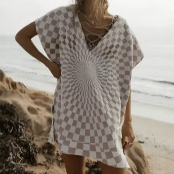 Floral Strandkleid