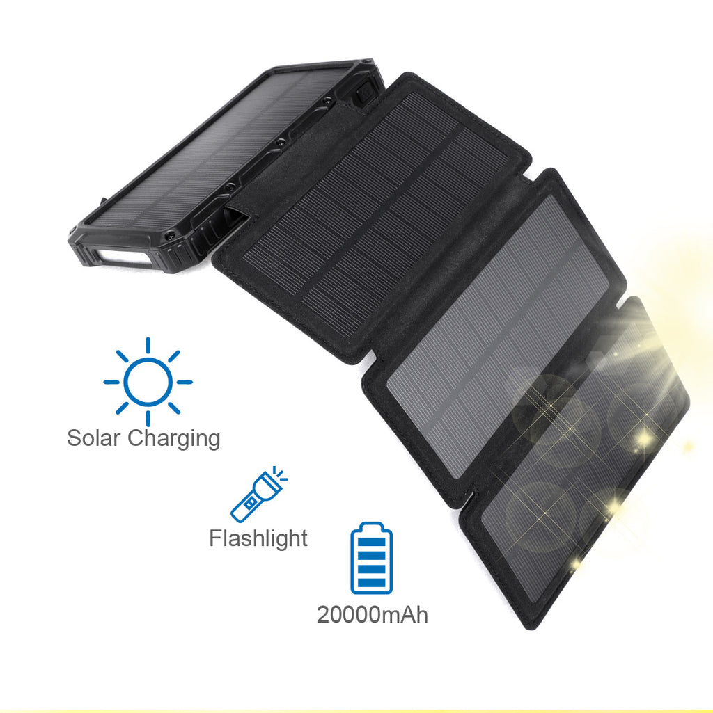 20’000mAh Solar Powerbank mit Wireless Charging