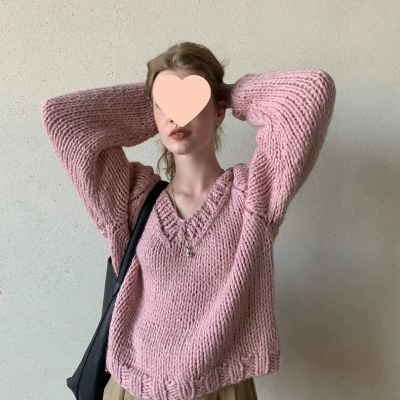 Handgestrickter Pullover