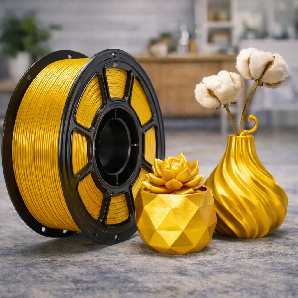 Seiden-PLA Filament 1.75mm, 1.1kg, Glanz-Finish