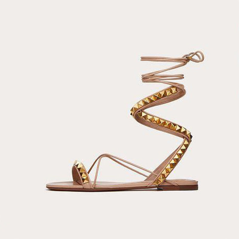 Römer Sandalen mit Nieten und Kreuzriemen – Bild 13 | LuxeStyle