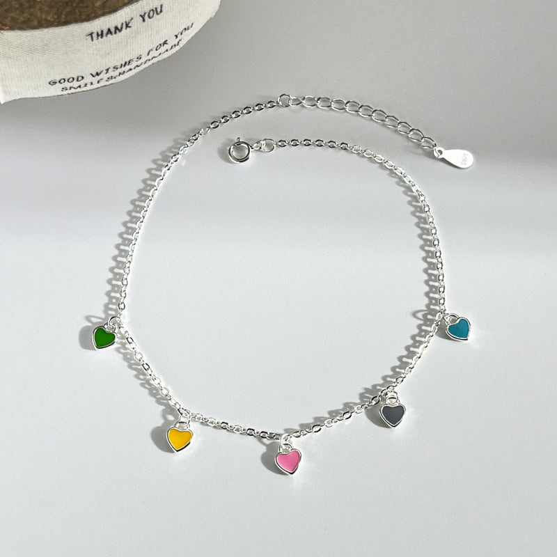 Fusskette mit Herzanhänger aus 925er Sterlingsilber – Bild 6 | LuxeStyle