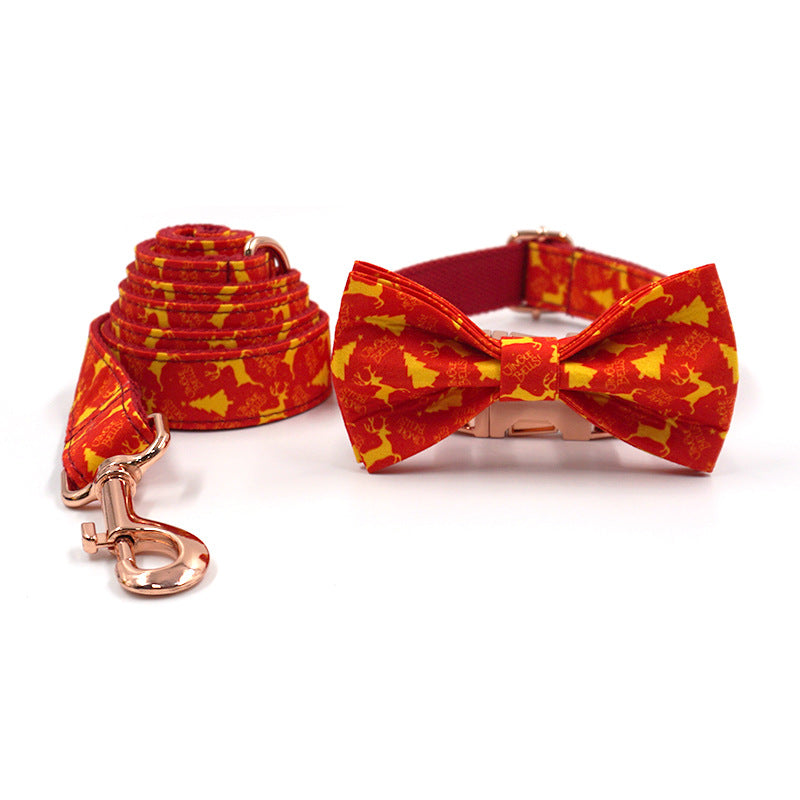 Halsband & Leine Set mit abnehmbarer Schleife | LuxeStyle