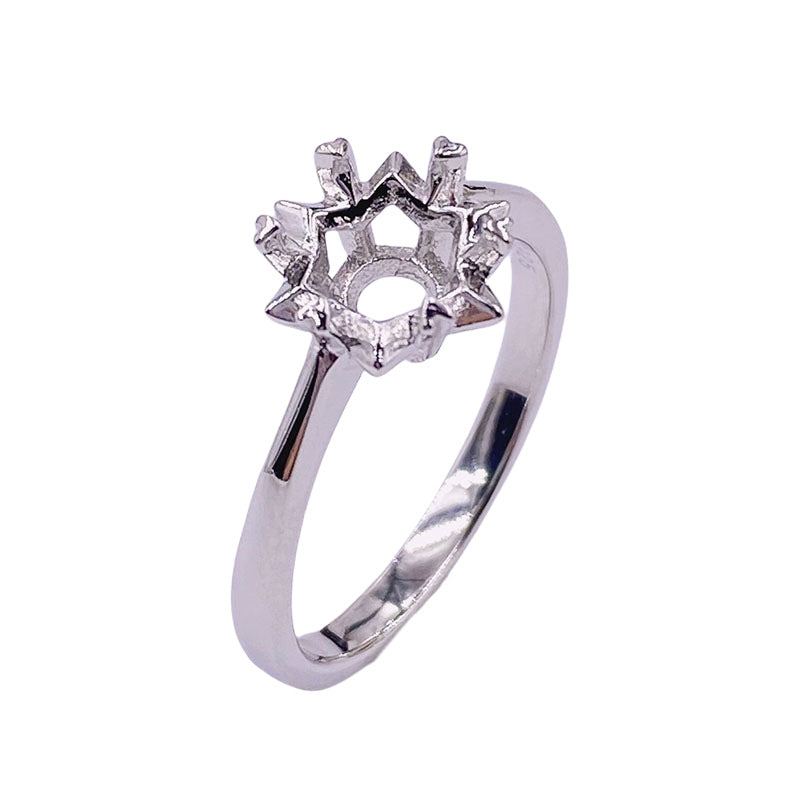 Schneeflocken-Ring mit Moissanit – Bild 4 | LuxeStyle