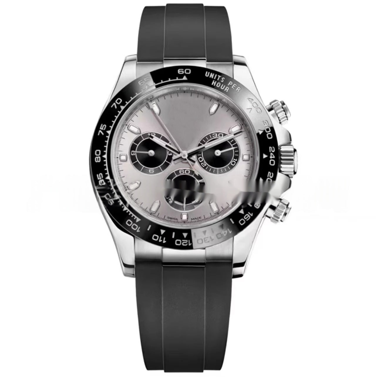Sportliche Herrenuhr mit Kautschukarmband