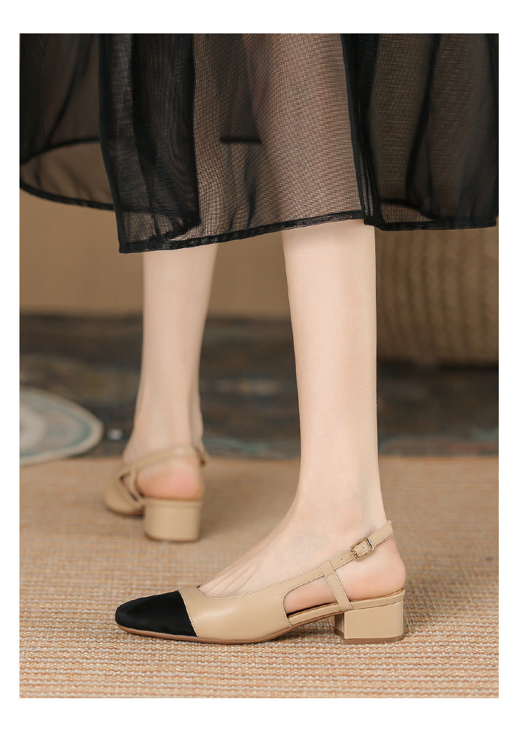 Chunky Heel French Style Damenschuhe – Bild 14 | LuxeStyle