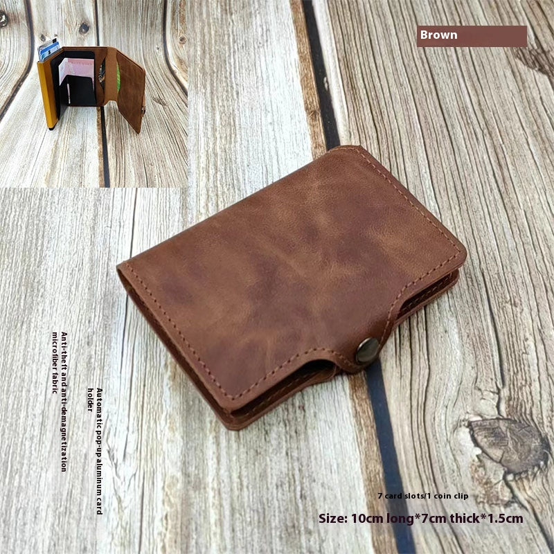 Retro-Stil Mehrzweck-PU-Leder-Kartenhalter – Bild 2 | LuxeStyle