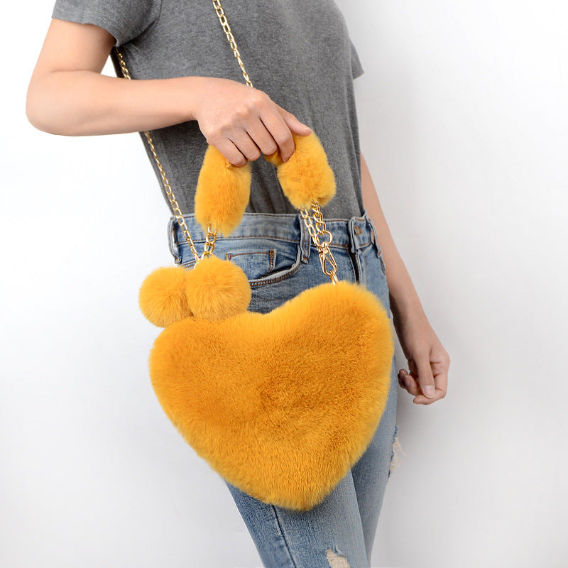 Love Bags Plüsch-Handtasche Herz