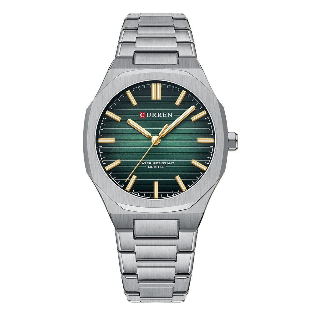 Männliche Stahl-Armbanduhr