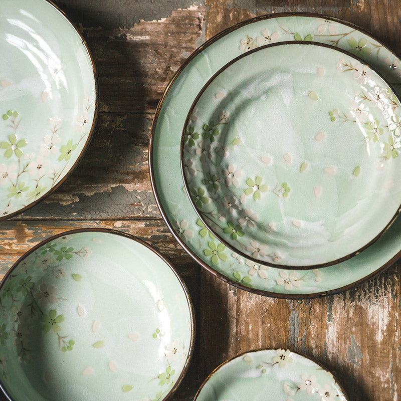 Tiefes Teller-Set «Autumn Cherry» – Bild 9 | LuxeStyle